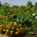 5 bonnes raisons de mettre des fleurs dans son potager