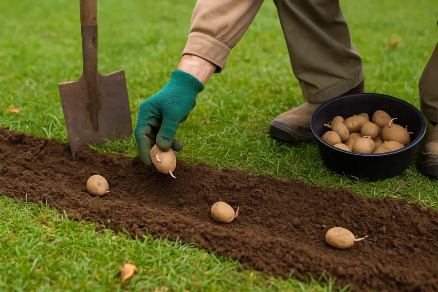 Les étapes pour planter ses pommes de terre sur gazon
