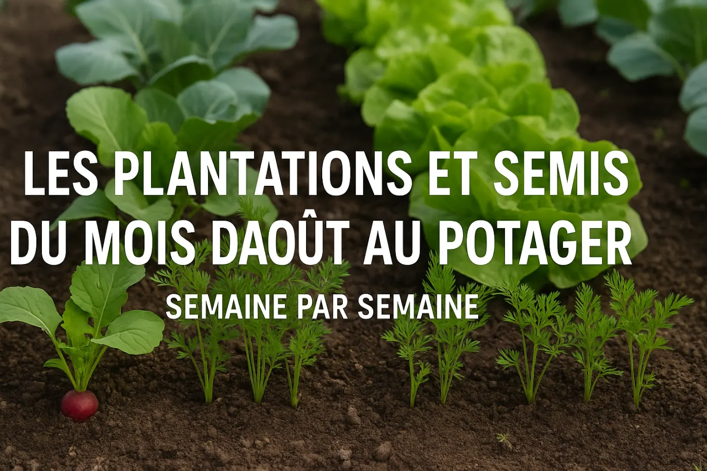 Que planter et semer au potager en août : semaine par semaine